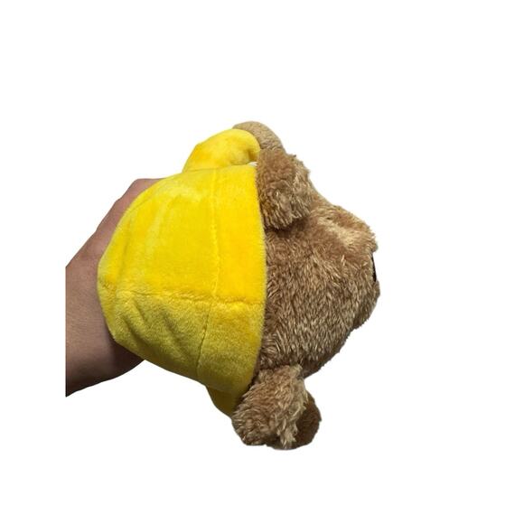 Peeps 11 in Brown Plush Teddy Bear with Blue Hooded Pajama Outfit NWT 2015 - Picture 8 of 9